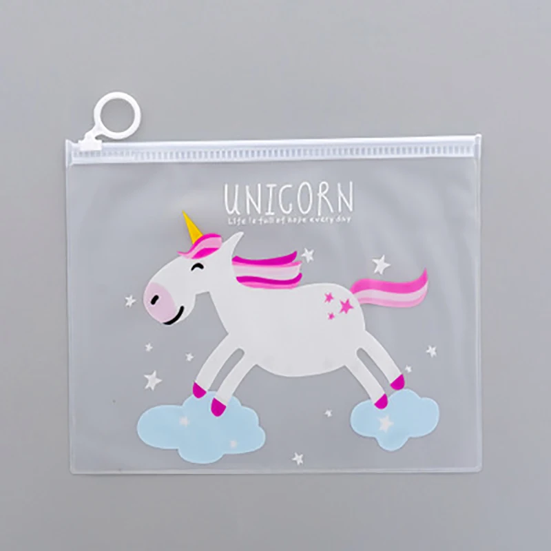 

Creative brief pen bag ring unicorn envelope to translucent student supplies lovely receive bag
