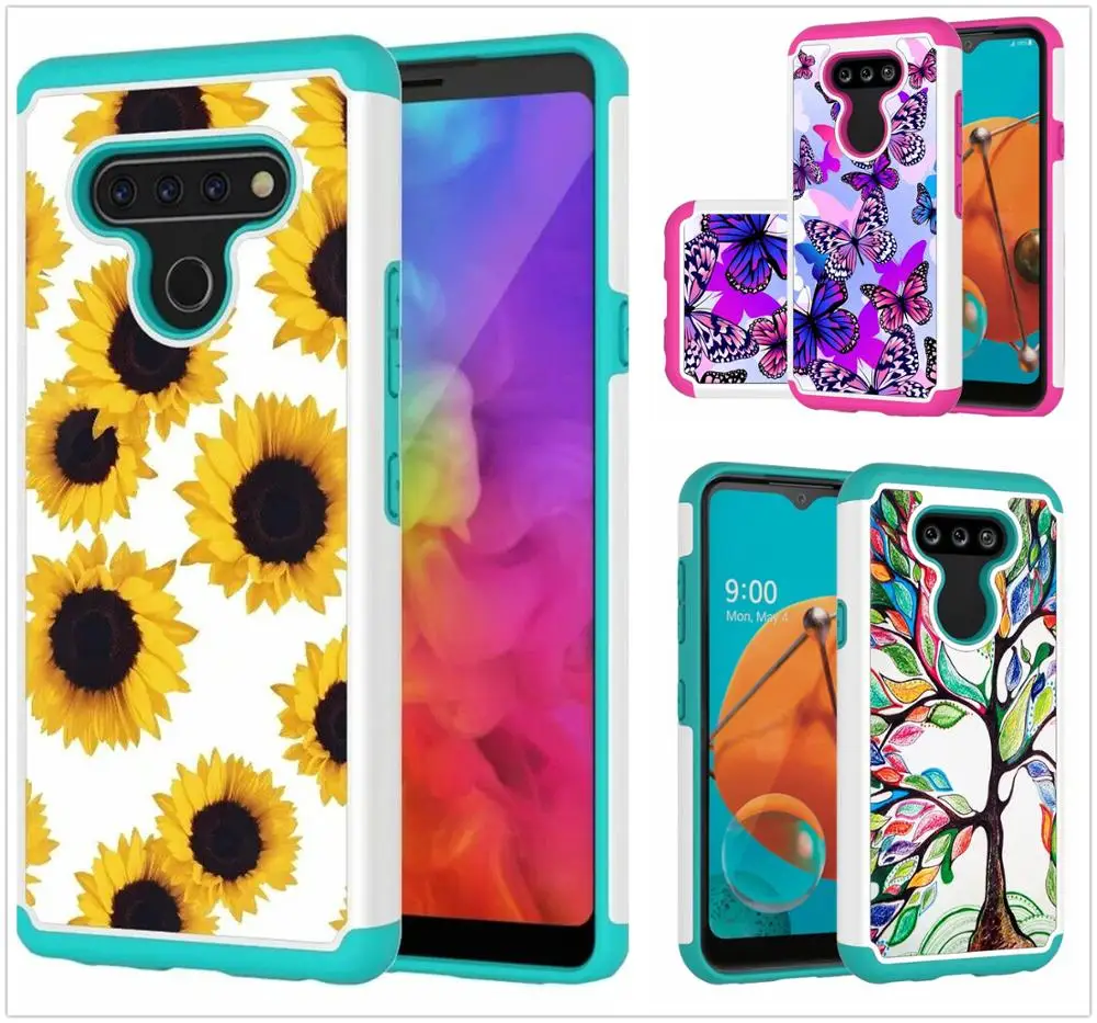 Для LG Fortune 3 K31 Aristo 5 + Plus Phoenix 2в1 противоударный Гибридный Жесткий Чехол для задней
