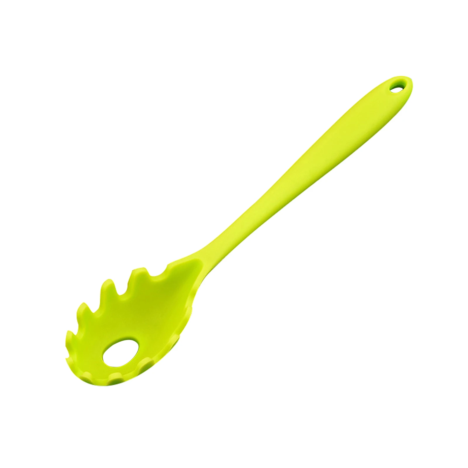 Heat Resistant Spoon Pasta Fork Long Handle Soft Silicone Practical Mini Portable Multifunctional Cooking Tool Noodle Ergonomic | Дом и сад