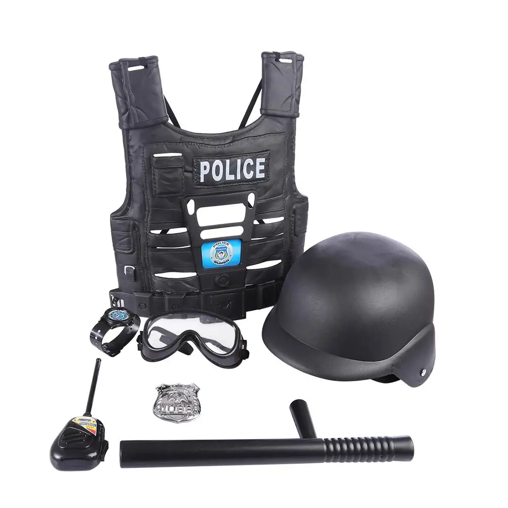 

Surwish 7Pcs Children Play & Pretend Toys Educational Simulation Police Playing Set