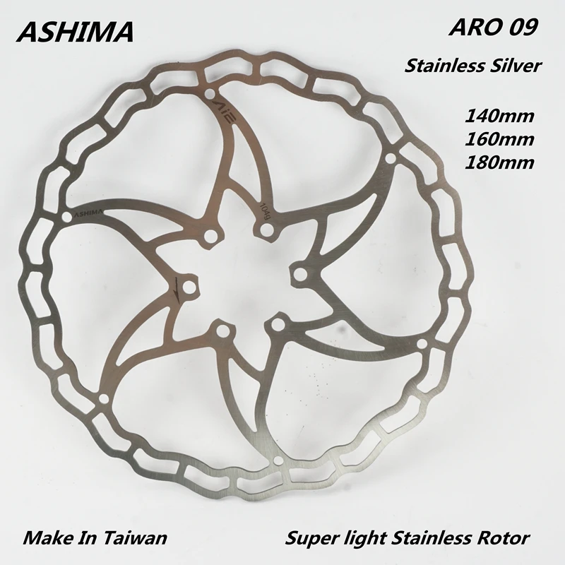 Ашима АРО 09 ВЕЛОСИПЕД ГОРНЫЙ ДИСКОВЫЙ ТОРМОЗ СТАЛЬНОЙ СУПЕР ЛЕГКИЙ 140ММ 160ММ 180ММ 6 БОЛТОВ РОТОР