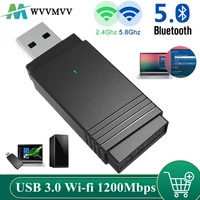 usb 3 0 wi fi 1200mbps adapter dual band 2 4ghz5 8ghz bluetooth 5 0wifi 2 in 1 antenna dongle mu mimo adapter for pc laptops