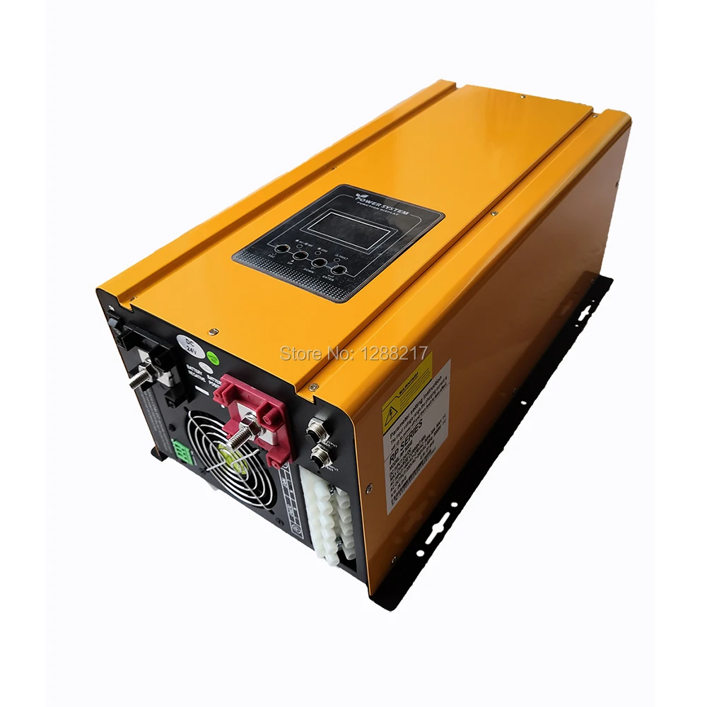 Чистая Синусоидальная волна 3000 Вт Солнечный инвертор от сети DC 12V24V48V к AC220V230V240VAC с AC зарядное устройство и UPS может быть настенный