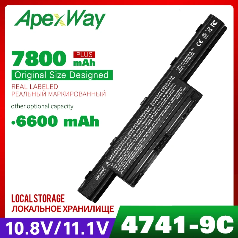 9 ячеистая для ноутбука батареи для acer Aspire 5253 г 5251 5252 5253 5333 5336 5349 5350 5551 5551G 5552 5552G 5560 5560G 5733 5733Z 5736