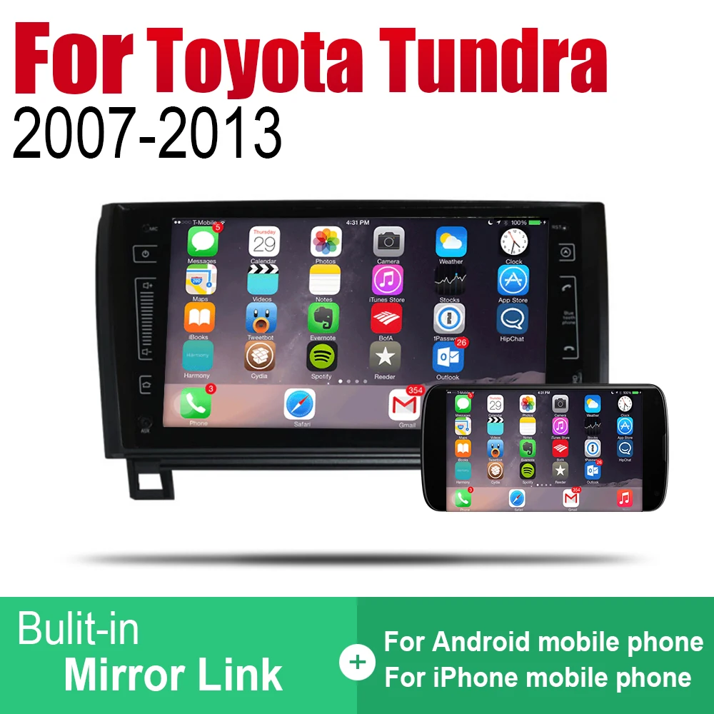 ZaiXi Android автомобильное радио стерео GPS навигация для Toyota Tundra/Sequoia 2007 ~ 2013 Bluetooth wifi 2din