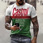 Мужская Винтажная футболка с коротким рукавом и круглым вырезом, свободного покроя