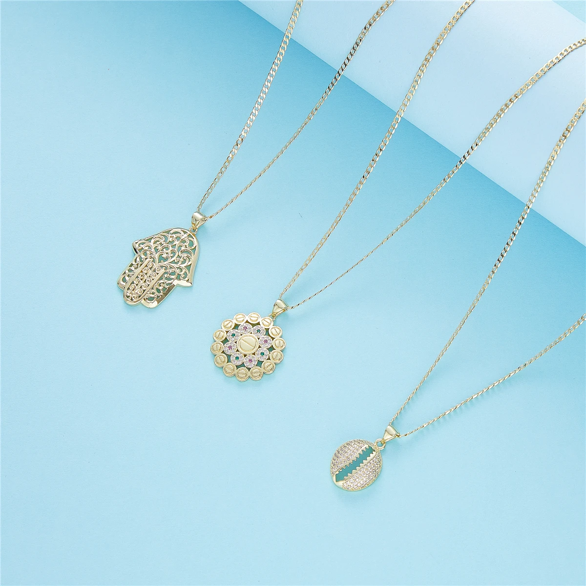 2021 Апрель новый дизайн длинная цепочка Ювелирные наборы женские модные ожерелья