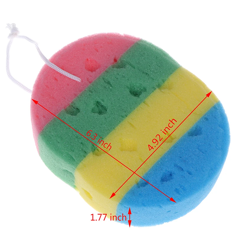 

1PCS Four Dimensional Oval Seaweed Bath Sponge Bath Brushes & Scrubbers 6.3 Inch * 4.92 Inch Bathroom Accessories