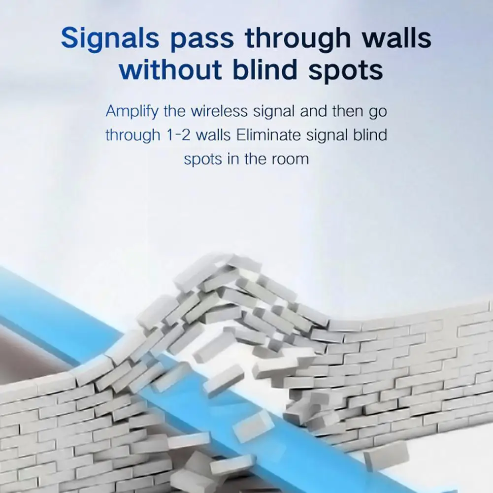 

WIFI Signal Amplifier Should Be Four Antennas WIFI Wall-mounted Repeater Wireless 300M Router Amplifier Signal S0E1