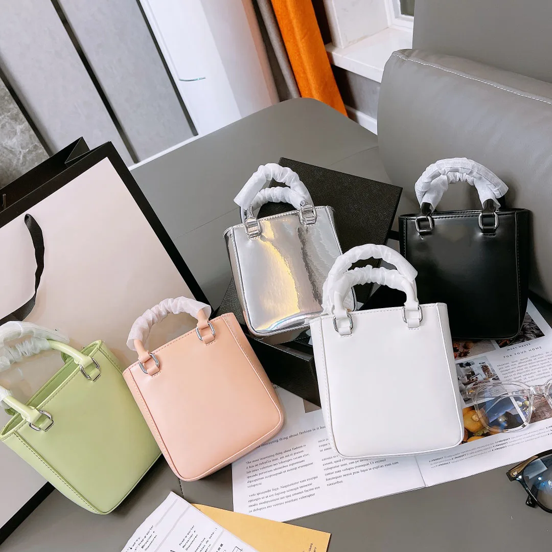 

100356 2021New bright Mini bucket bag One Shoulder Messenger women's Tote Bag