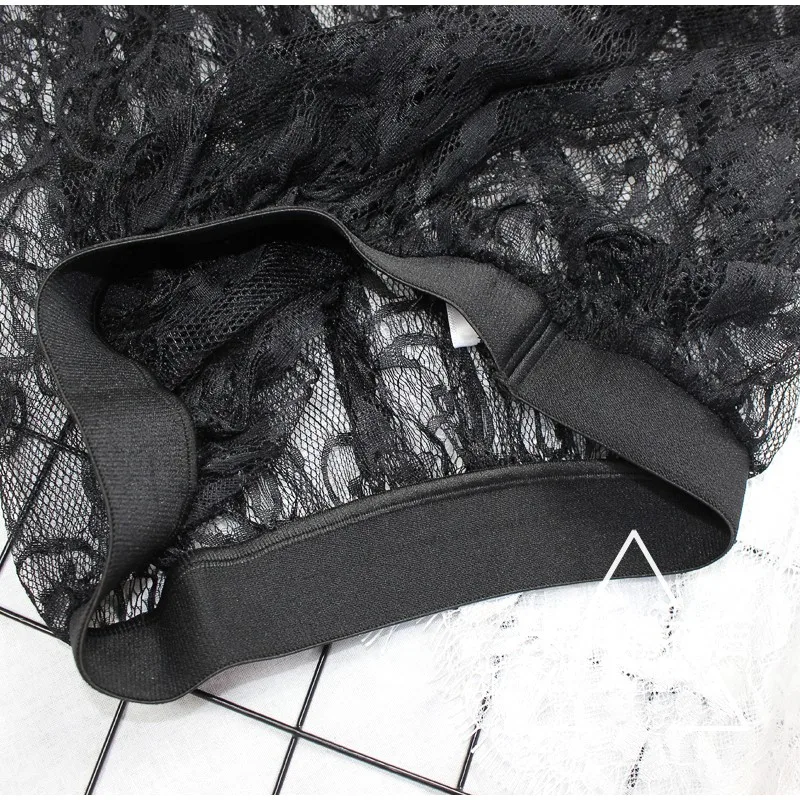 Корейская Сексуальная Тюль Кружево сеточка короткая юбка прозрачная нижняя