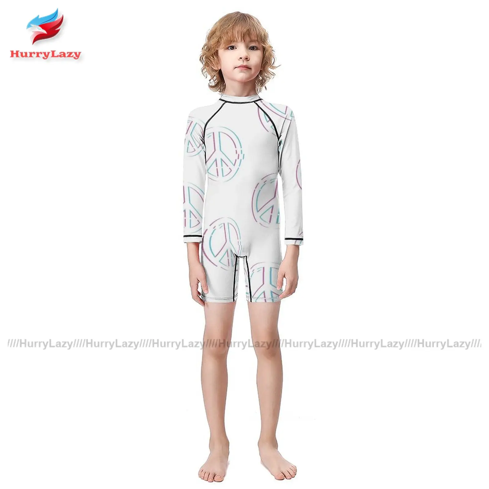 

Rave Swimsuit Longsleeve Print Swimwear Bath Kid Best 1 Piece Bathing Suit