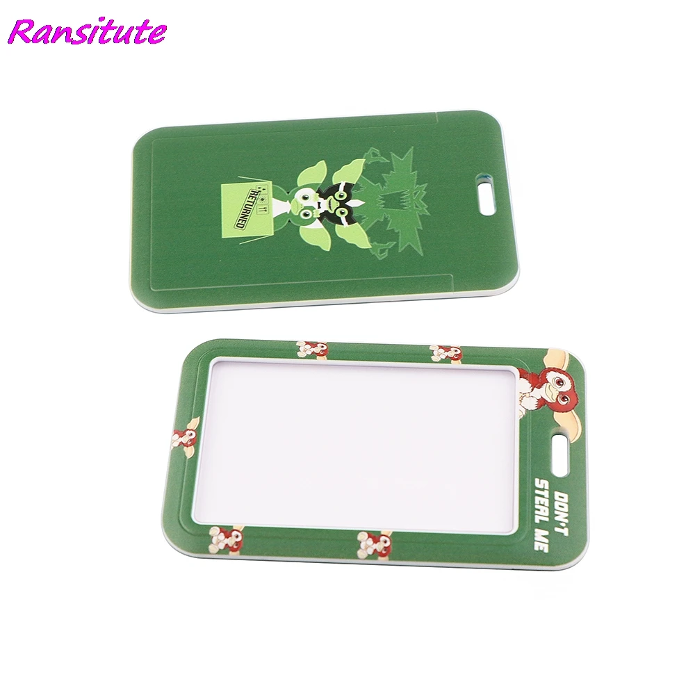 Ransitute R1931 зеленого цвета в стиле Маленький Монстр шнурки для кредитных карт ID