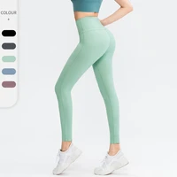 women yoga pants solid breathable sportswear women leggings for fitness lift hip sports seamless push up workout running pants