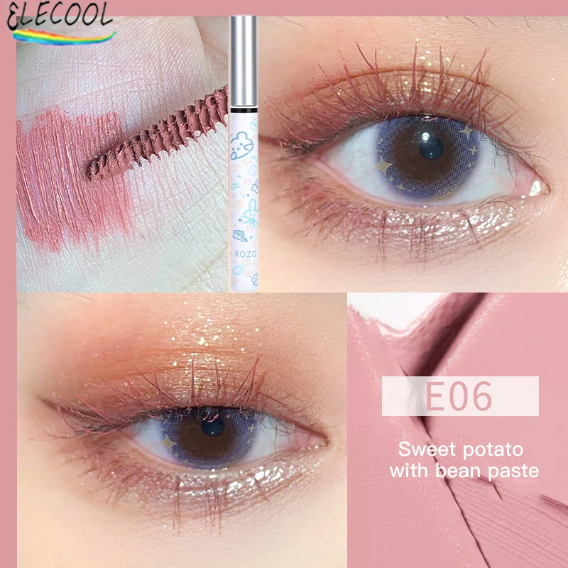 

ELECOOL 6 Color Mascara Makeup Cosmetic Waterproof Fast Dry Eyelashes Curls Extension Make-Up Eye Lashes Blue Coffee Ink Mascara
