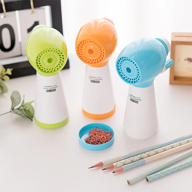 Pencil Sharpener Automatic Hand Crank Lead Cute Art Sharpeners Adjust Cutter Office School Stationery Items | Канцтовары для офиса