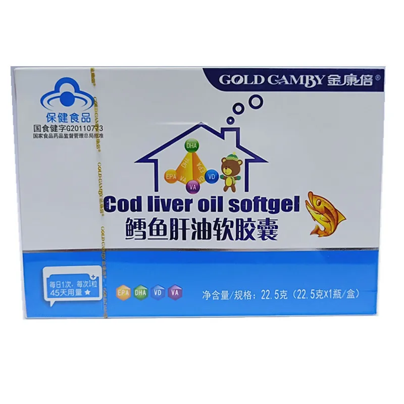 

Jin Kangbei 45 Capsules Cod Liver Oil Cod Liver Oil Soft Capsule 24 Months Hurbolism Wholesale Cfda