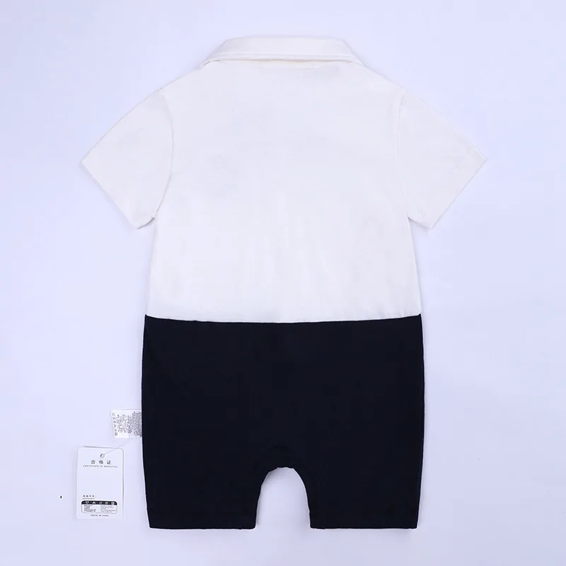 New Baby Bodysuits Beard Sailor Design Boys Gilrs Rompers Cotton Short Sleeve Toddler |
