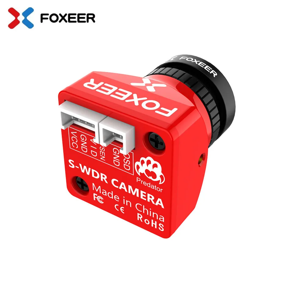 

Foxeer Predator V5 Micro Full Case M12 1000TVL FPV Camera Cam OSD 16:9 4:3 PAL NTSC Switchable 1.7mm Lens 4ms WDR Racing Drone