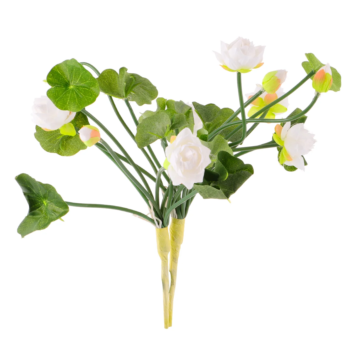 

2 Pcs Artificial Flower Household Decor Mini Silk Lotus Flower Fake Flowers Arrangement for Home (White)