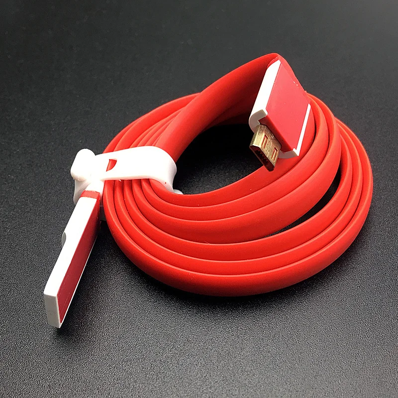 Oneplus 1 зарядное устройство usb микро кабель оригинальная красная лапша линия 100 см