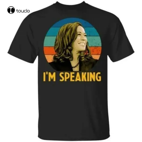 

I’M Speaking Kamala Harris T-Shirt Mr Vice President I’M Speaking Vintage Tee men's shirts casual