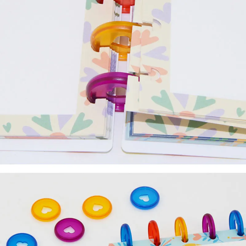 100 шт. 28 мм Кнопка с отверстием в форме сердца пластиковая катушка гриба складной