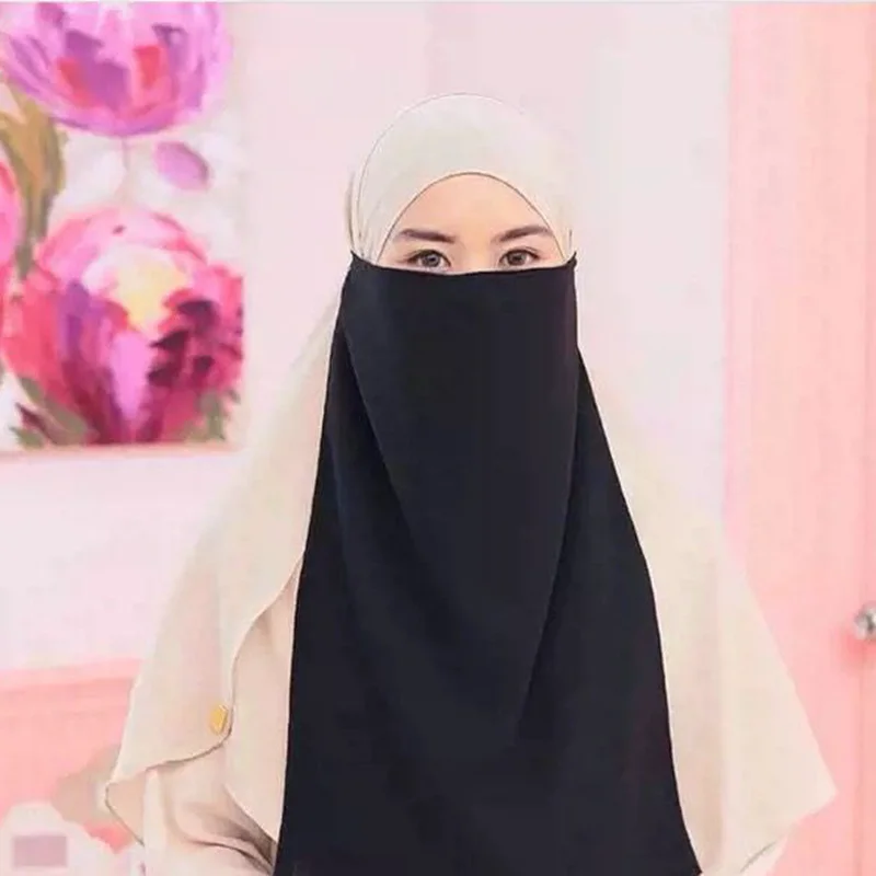 Мусульманская бандана шарф мусульманская Паранджа Niqab головной убор хиджаб