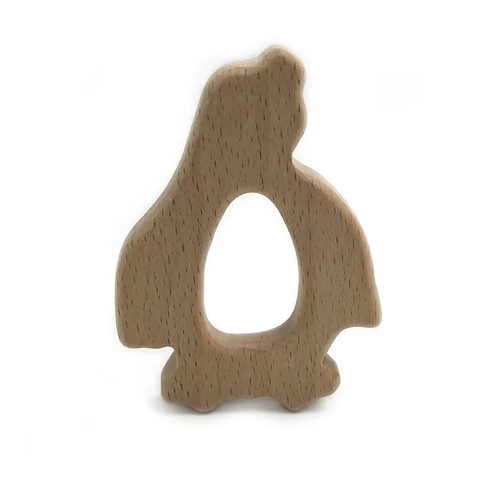 C054 Beech Wood Прорезыватель Мультяшные деревянные животные Детский Прорезыватель игрушка безопасный новорожденный дети Прорезыватель игрушки Жевательная из силикона бусы Товары для малышей - Цвет: C054