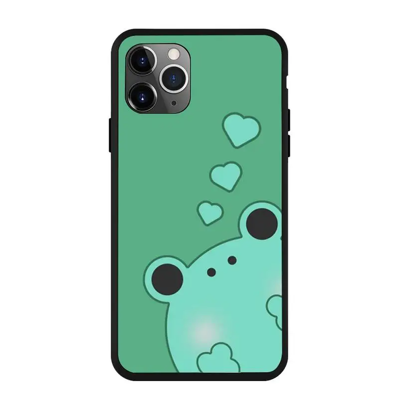 

Cartoon Cute Frog Phone Case For Iphone 6 6s 7 8plus X Xr 11 12 Mini Pro Max Nax Fundas Cover