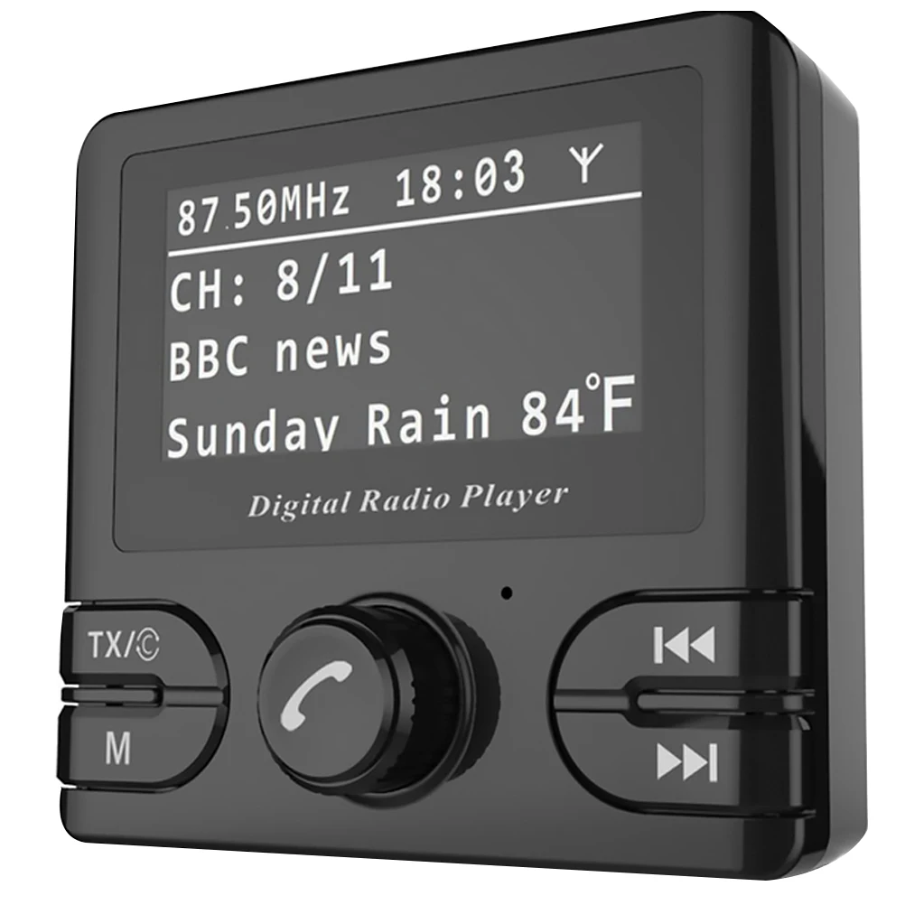 

Встроенный приемник DAB, автомобильный BT-плеер, автомобильный FM-передатчик с экраном, аксессуары для интерьера автомобиля, 1 шт.