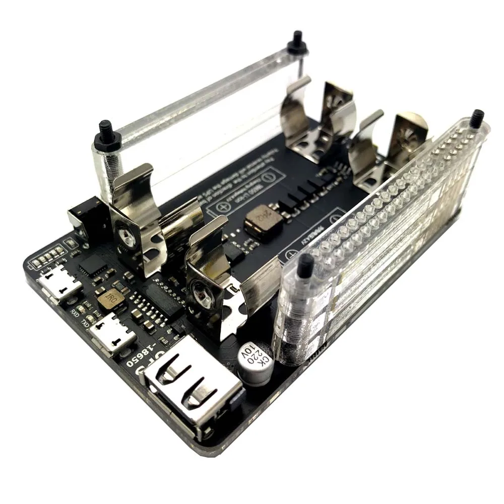 Lusya UPS 18650 MAX17040G Raspberry pi плата расширения мощности с измерением RTC 5 в выходной