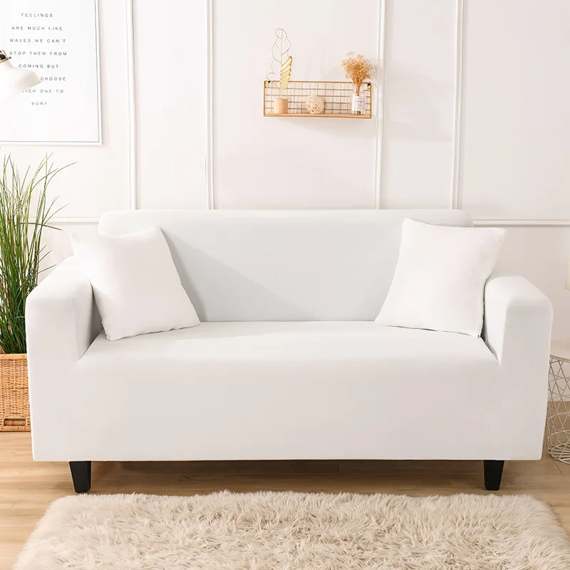 

1/2/3/4 Seater Elastic Sofa Cover Solid All-inclusive Stretch Couch Slipcovers Armchair Protector for Living Room Sofa Covers