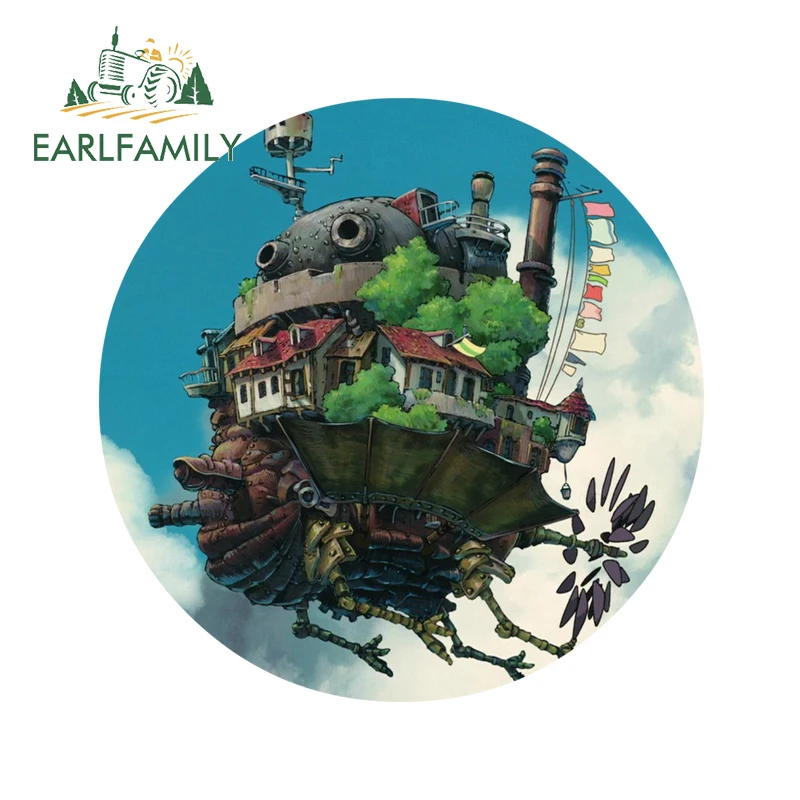 

EARLFAMILY 13 см x 13 см для мобильного замка Howl изящная наклейка на доску для серфинга искусственный материал граффити наклейка украшение