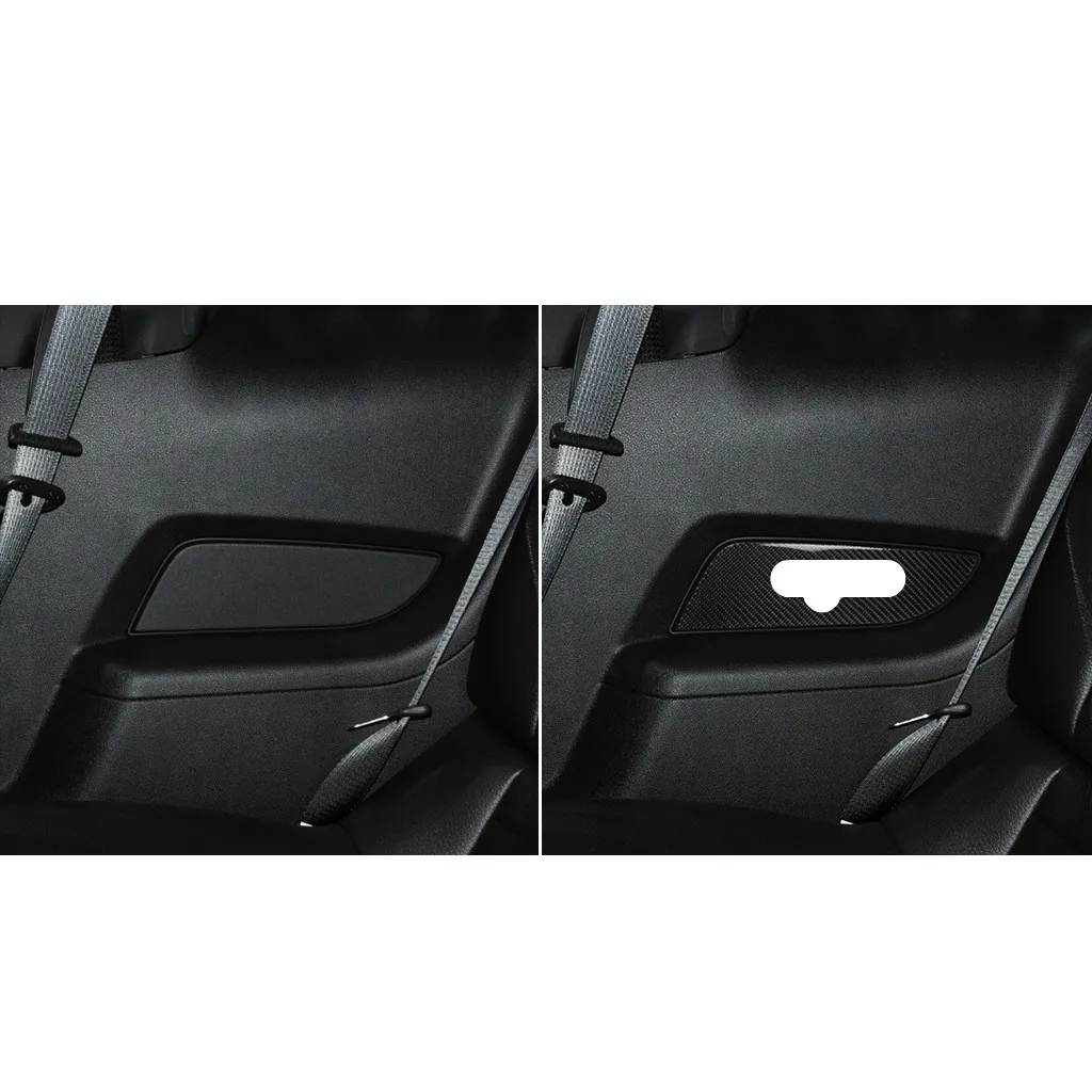 

Fit for Ford Mustang 2009-2013 Carbon Fiber Rear Door Panel Control Panel Sticker Interior modification car accessories