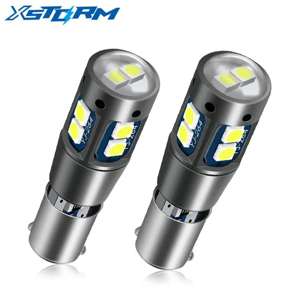 2 шт. BA9S BAX9S BAY9S светодиодный лампы T4W H21W H6W Canbus Error Free 10SMD 3030 чипы номерного знака