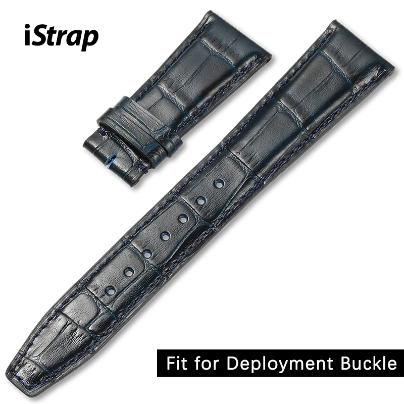 Кожаный ремешок iStrap итальянский из кожи аллигатора ручная работа 20 мм 21 22 браслет