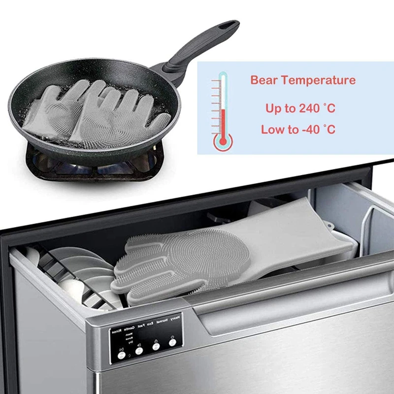 

Pet Bath Brush Gloves Dog Grooming Shampoo Brush Soft and Durable Silicone Pet Hair Removal Gloves for Dogs and Cats