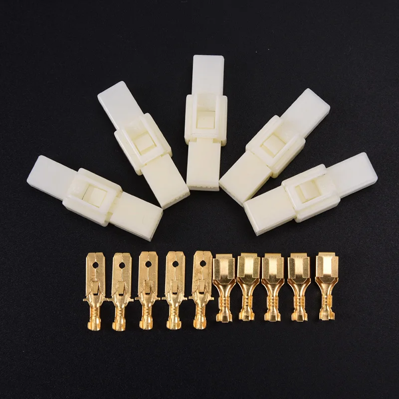 5 шт./компл. 6 3 мм мотоциклетный Автомобильный Электрический провод