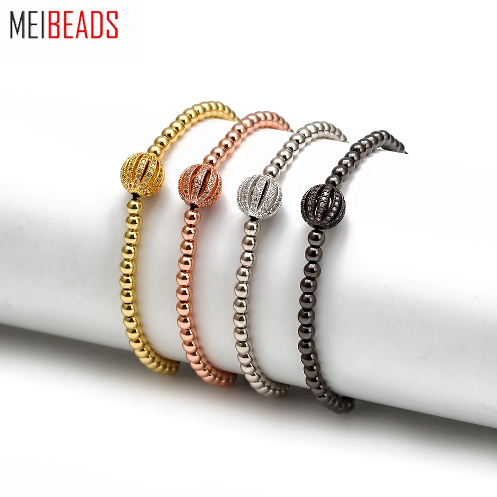 MEIBEADS 1 шт. тонкий микро набор белый циркониевый полый шар см украшения