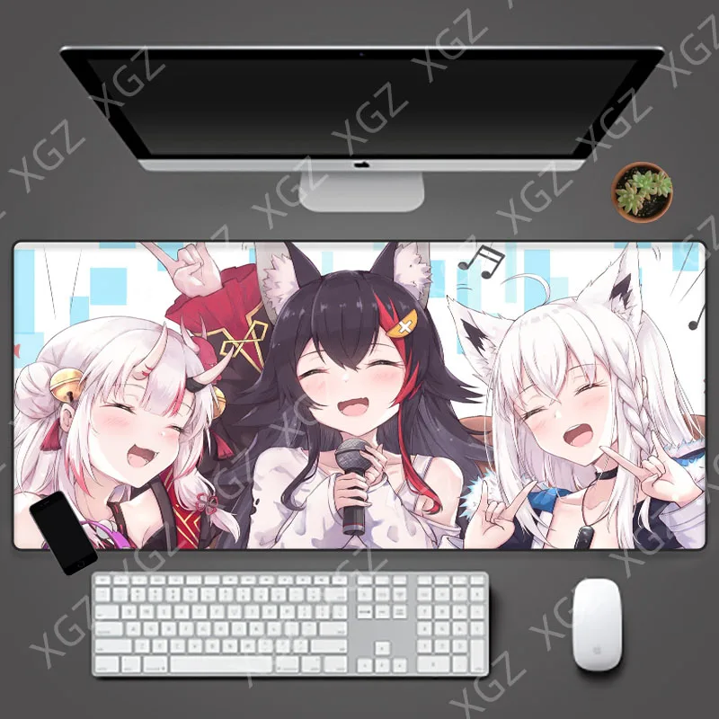 Yuzuoan XL 90x40cm Attack on Giant Anime Big Locking Mouse Pad Computer XXL Gamer Keyboard Manga Mouse Pad Accessories