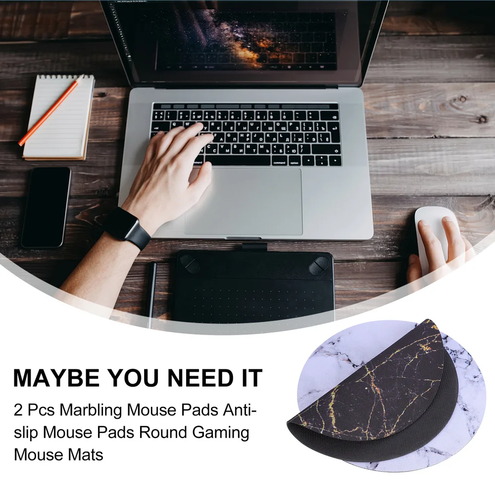 

2 Pcs Creative Pads Anti-skid Computer Desk Pad Mats