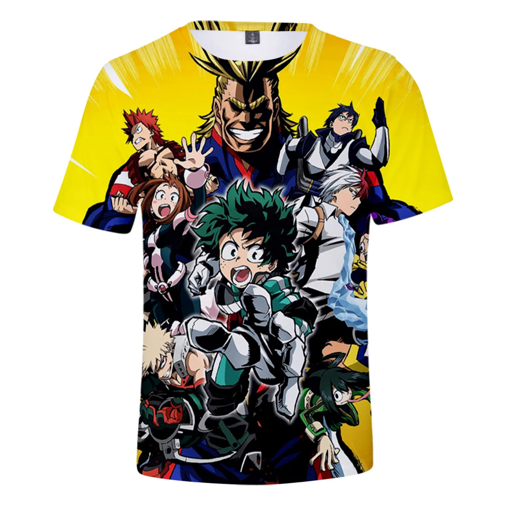 

My Hero Academia 4 3D t shirt men/women/kids New Fashion My Hero Academia 4 MY HERO ONE'S JUSTICE tshirts child casual tops