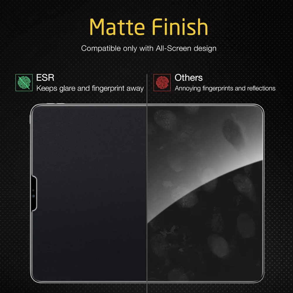 3 шт/лот ESR матовая защитная пленка для экрана для iPad Pro 11 Антибликовая матовая пленка для защиты от отпечатков пальцев