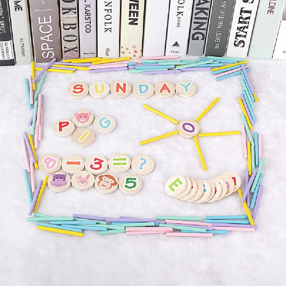 Детская деревянная арифметическая палка для детского сада сложение и вычитание