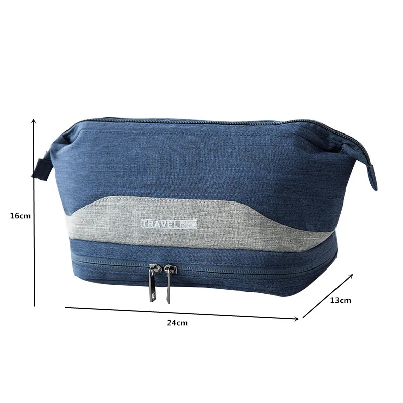 Водонепроницаемые дорожные косметички для женщин и мужчин синий органайзер