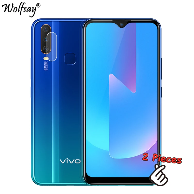 2 шт нано-стекло для камеры Vivo Y17 защита экрана объектива полное покрытие пленка Y15