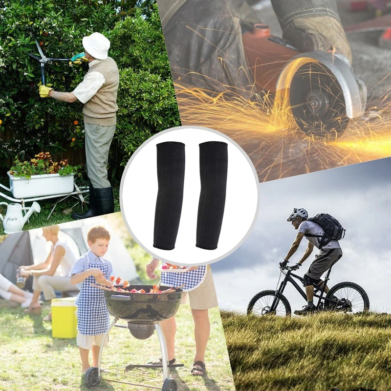 Steel Wire Arm Protection Sleeve Cut Resistant Anti Abrasion Safety Guard for Garden Kitchen Farm Work 1 Pair | Спорт и развлечения