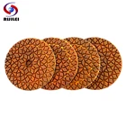 Накладки с алмазным напылением, 4 шт., 4 дюйма, для влажной полировки гранита, мрамора