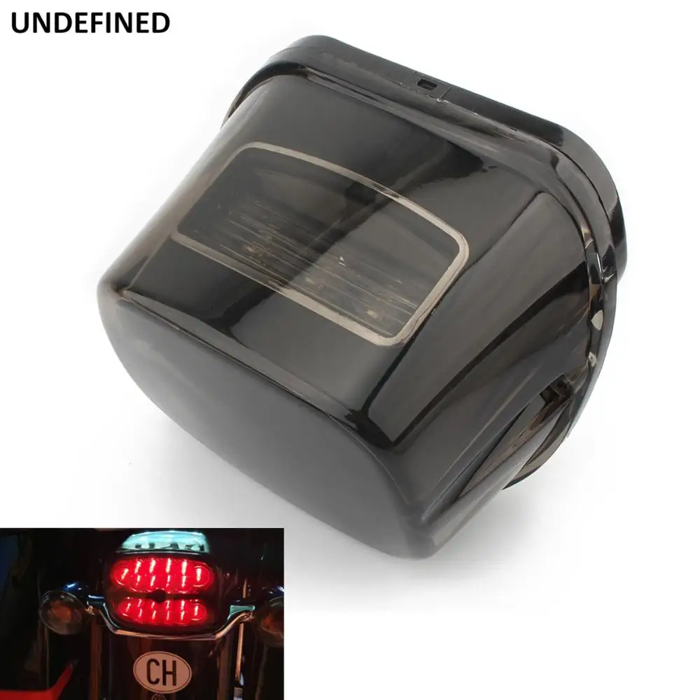 

Motorcycle Rear Tail Brake Light License Plate Taillight LED Lamp For Harley Fatboy Heritage Softail FLST FLSTF XL Touring